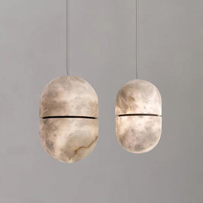 Alabaster Symmetry Pendant Light, Island Mini Pendant Light