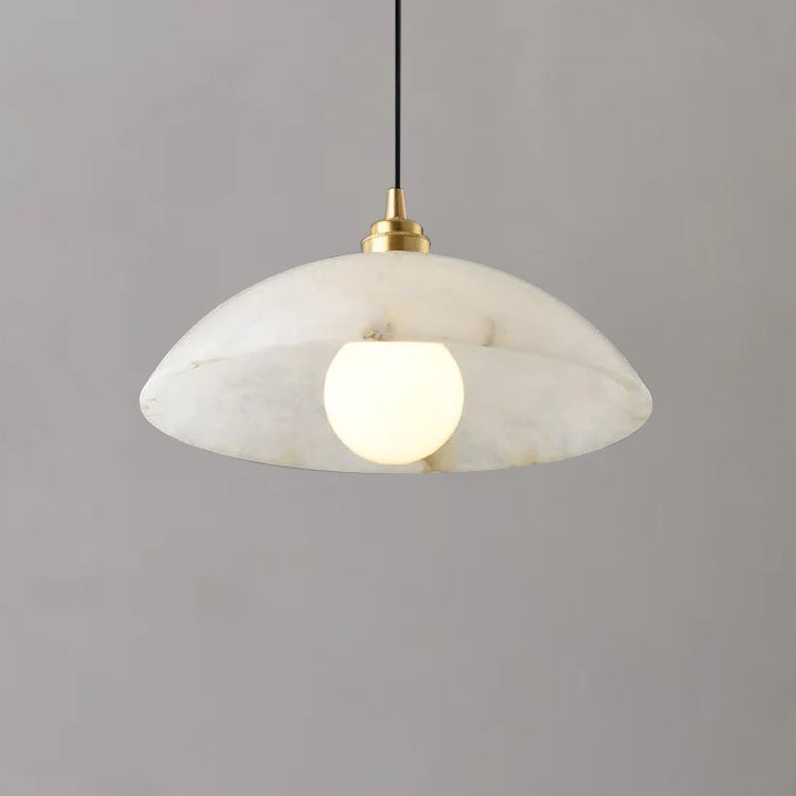 Alabaster Dome Pendant Light, Hanging Bowl Pendant for Living Room | Homevator