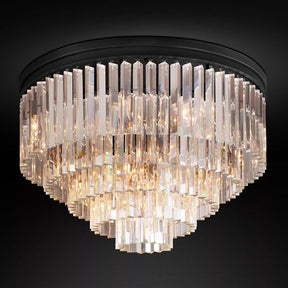 1920S Odeon Flush Mount Ceiling Light 32"| Homevator