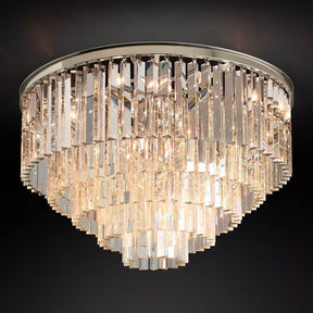 1920S Odeon Flush Mount Ceiling Light 32"| Homevator