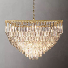 Square Crystal Chandelier, Modern Luxury Pendant Light 47"|Homevator