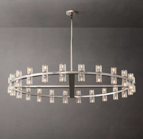 Wine-Glass Modern Round Crystal Chandelier for Living Room 48" | Homevator