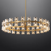 Wine-Glass Modern Round Crystal Chandelier for Living Room 48" | Homevator