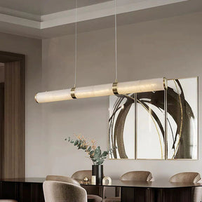 Modern Alabaster Chandelier for Dining Room and Kitchen Island | Homevator