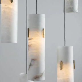 Alabaster 12 Light Modern Pendant Chandelier for Dining Room and Living Room | Homevator