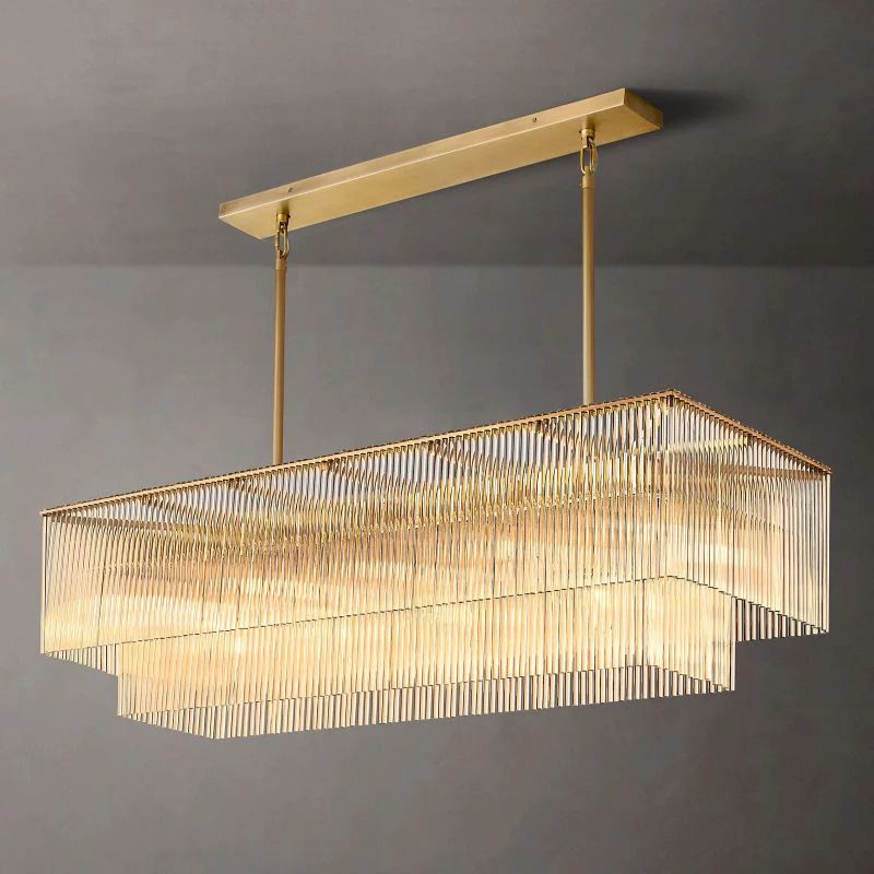 Amaro Rectangular Chandelier 54"