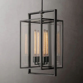 Bianca Glass Lantern Modern Pendant