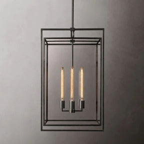 Bianca Glass Lantern Modern Pendant