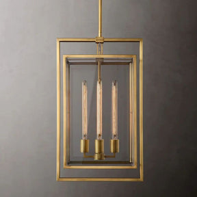 Bianca Glass Lantern Modern Pendant