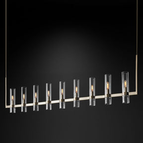 Felix Blown Glass Linear Chandelier 71"