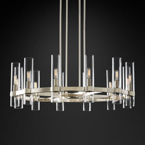 Felix Blown Glass Round Chandelier 36"