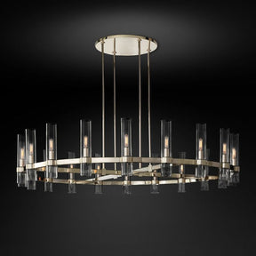 Felix Blown Glass Round Chandelier 60"