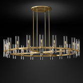 Felix Blown Glass Round Chandelier 60"