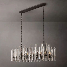 Natalia Prism Linear Chandelier 54"