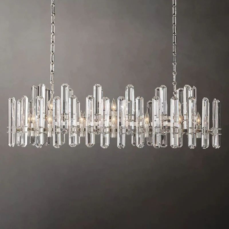 Natalia Prism Linear Chandelier 54"