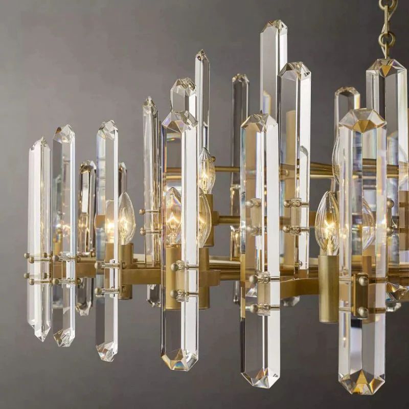 Natalia Prism Linear Chandelier 72"