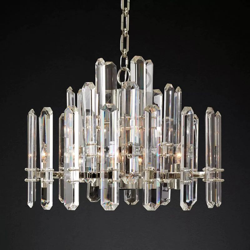 Natalia Prism Round Chandelier 24"