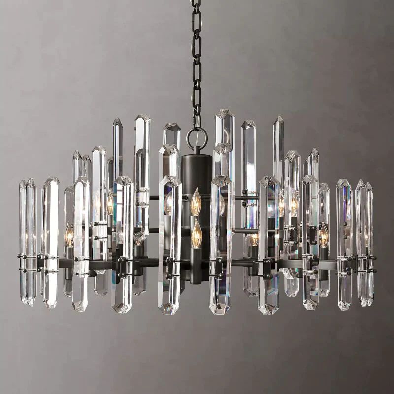 Natalia Prism Round Chandelier 36"