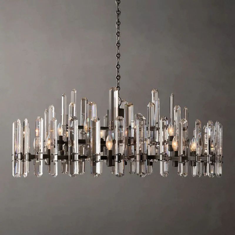 Natalia Prism Round Chandelier 48"