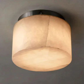 Alabaster Round Flush Mount Ceiling Light 6"10"14" | Homevator