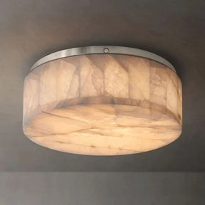 Alabaster Round Flush Mount Ceiling Light 6"10"14" | Homevator