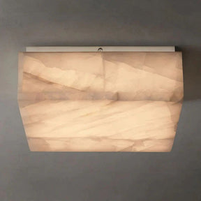 Alabaster Square Flush Mount Ceiling Light 6"10"14" | Homevator