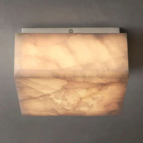 Alabaster Square Flush Mount Ceiling Light 6"10"14" | Homevator