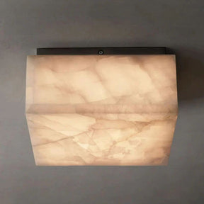 Alabaster Square Flush Mount Ceiling Light 6"10"14" | Homevator