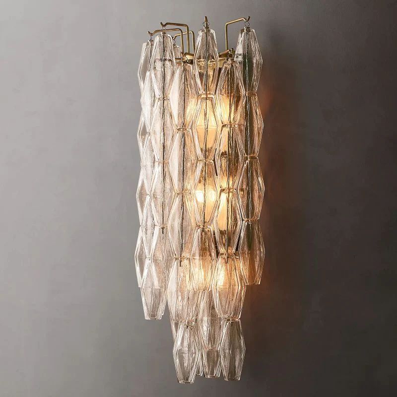 Chara Clear Glass Grand Wall Sconce