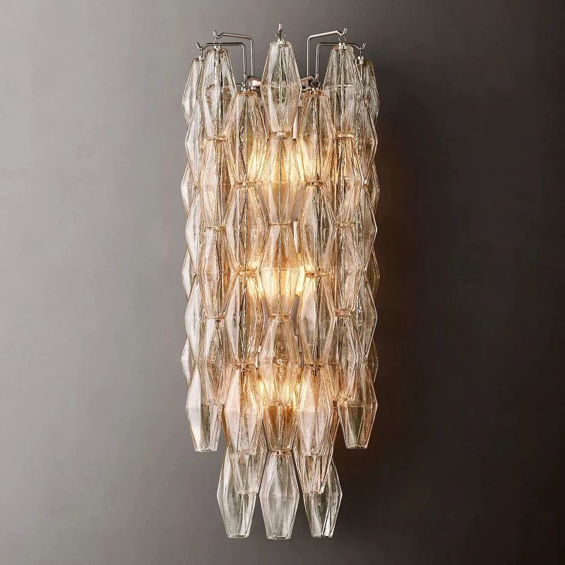 Chara Clear Glass Grand Wall Sconce