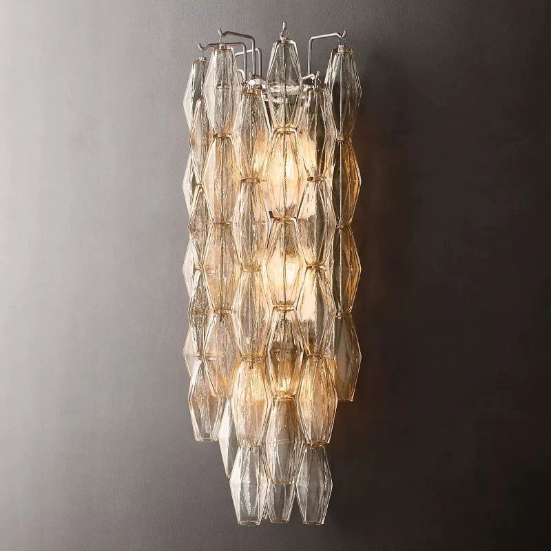 Chara Clear Glass Grand Wall Sconce