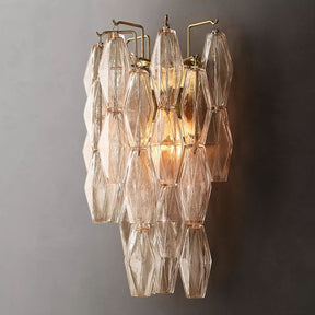 Chara Clear Glass Short Wall Sconce