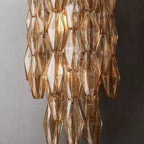 Chara Smoke Glass Grand Wall Sconce