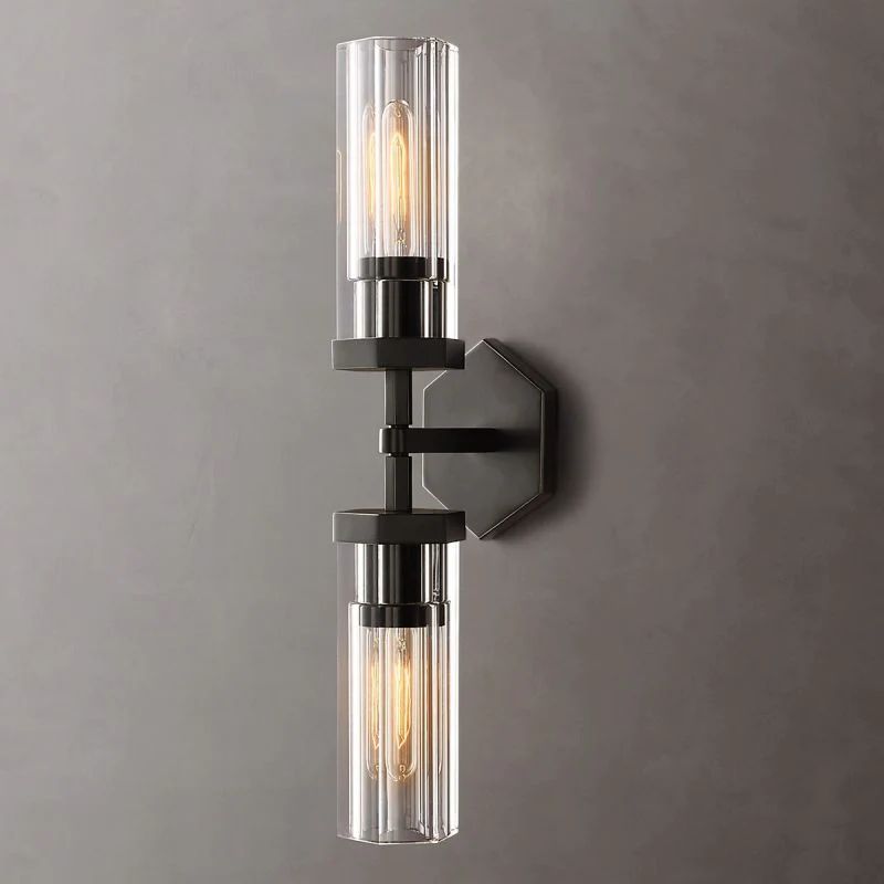 Liam Hexagonal Linear Short Wall Sconce