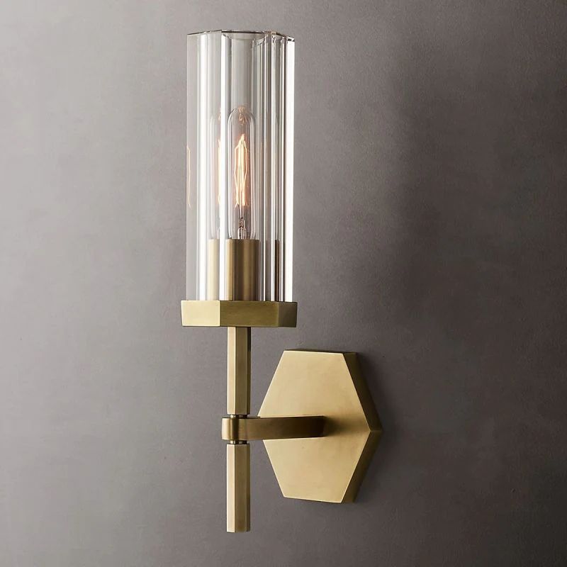 Liam Hexagonal Short Wall Sconce