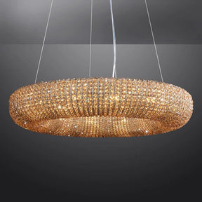 Halo Crystal Round LED Chandelier 32"