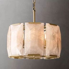 Huxley Calcite Round Chandelier 19"