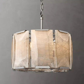 Huxley Calcite Round Chandelier 19"