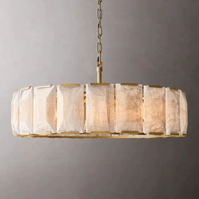 Huxley Calcite Round Chandelier 43"