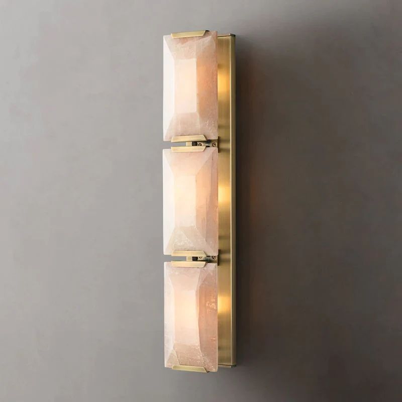 Huxley Calcite Triple Sconce