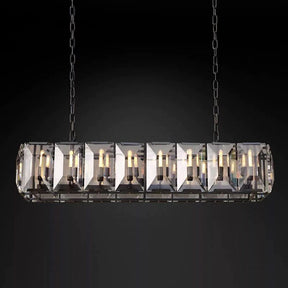 Huxley Crystal Rectangular Chandelier 54"