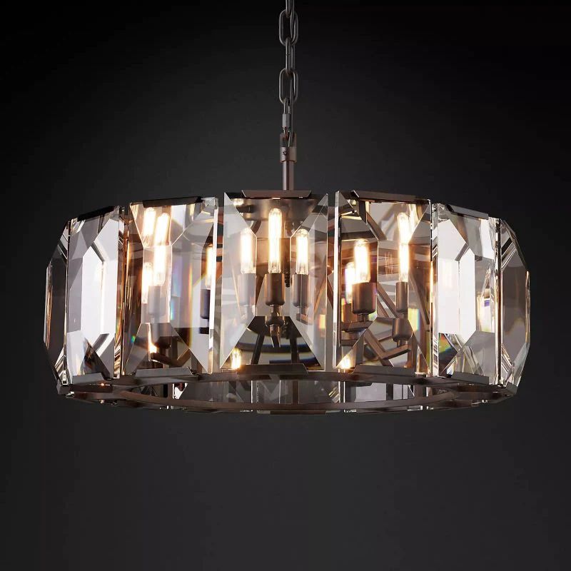 Huxley Crystal Round Chandelier 31"