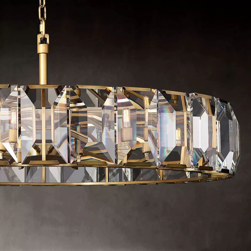 Huxley Crystal Round Chandelier 43"