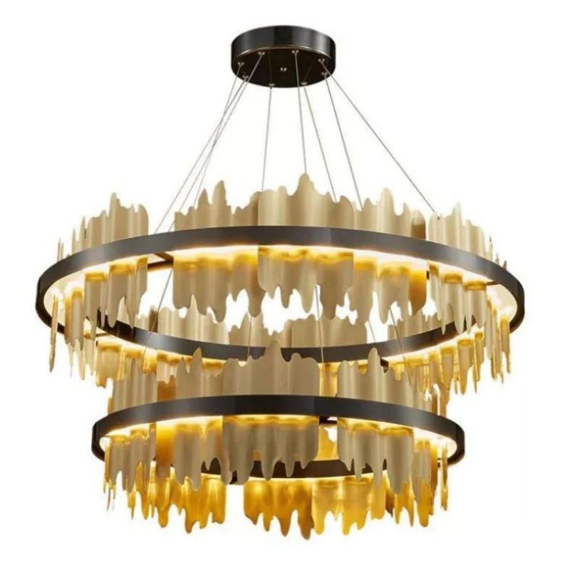 Kieran 2-Tier Modern Round Chandelier