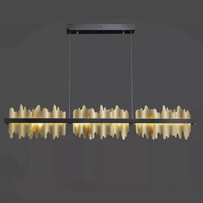 Kieran Modern Sculpture Linear Chandelier