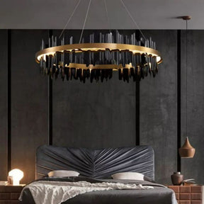 Kieran Modern Sculpture Round Chandelier