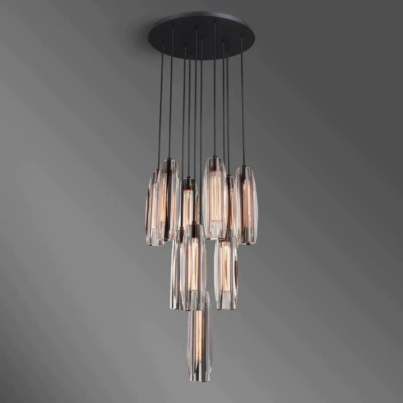 Katina Crystal 10-Light Round Chandelier