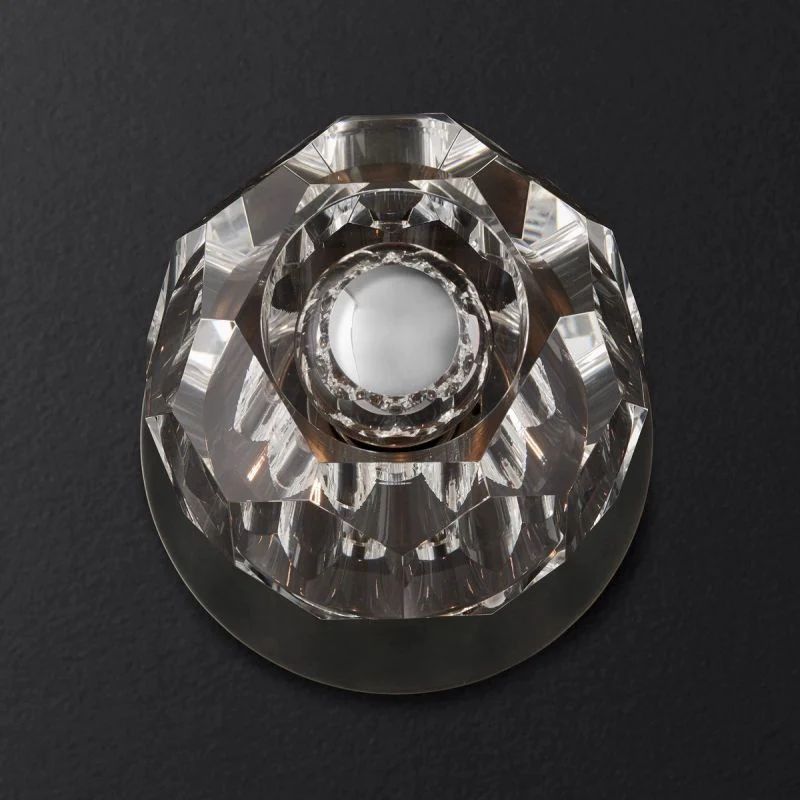 Cristal  Clear Glass Petite Wall Sconce