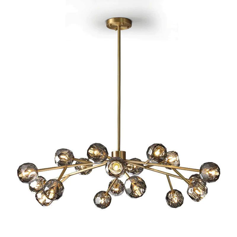 Cristal Glass Round Chandelier 48"