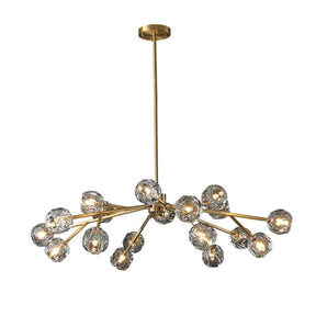 Cristal Glass Round Chandelier 48"